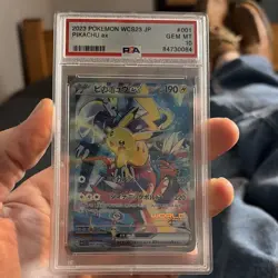 The Pokemon Company PSA 10 2023 Japanese Pikachu ex WCS23 001/030 Holo Promo - Image 1