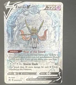 The Pokemon Company Zacian V Ultra Rare Full Art Holo GG48/GG70 EN 220 HP - Image 1