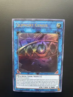 Yugioh Qliphort Genius DUPO-EN095 1st Edition Ultra Rare LP/MP - Image 1