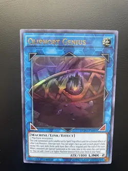 Yugioh Qliphort Genius DUPO-EN095 1st Edition Ultra Rare LP/MP - Image 3