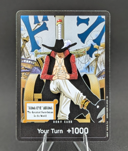 One Piece DON!! Card (Dracule Mihawk) Foil - The Azure Sea's Seven (OP14) - Image 1
