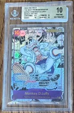 2024 One Piece PRB01 Monkey D. Luffy Manga (OP05-119) BGS 10 PRISTINE - Image 1