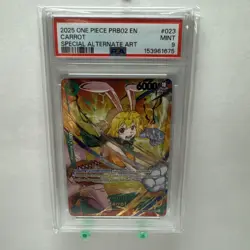 One Piece CCG Carrot PRB02 Special Alternate Art OP08-023 PSA 9 Mint - Image 1