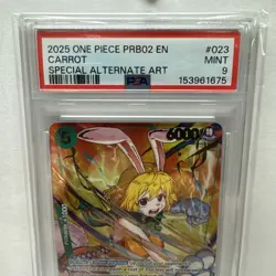 One Piece CCG Carrot PRB02 Special Alternate Art OP08-023 PSA 9 Mint - Image 2