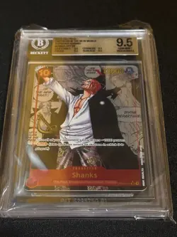 One Piece Shanks OP09-004 Manga Alt Art Emperors in the New World EN BGS 9.5 - Image 1