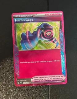 Pokemon Hero's Cape 152/162 Ace Spec Rare Temporal Forces NM/M Condition - Image 1