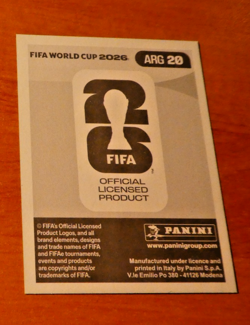 PANINI FOOTBALL FIFA WORLD CUP STICKER CARD CARTE SIMEONE ARG 20 MINT 2026 - Image 2
