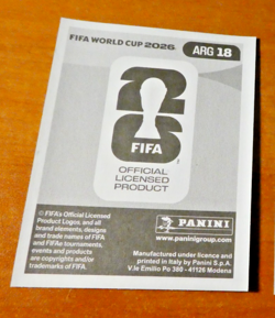 PANINI FOOTBALL FIFA WORLD CUP STICKER CARD CARTE MARTINEZ ARG 18 MINT 2026 - Image 2
