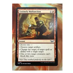 Wizards of the Coast Untimely Malfunction Instant Red MTG DSK 0161 EN 2024 - Image 1