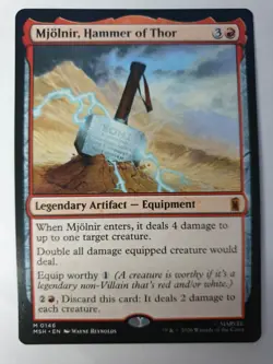 Mjolnir, Hammer of Thor - Mythic - MTG Marvel Super Heroes - 0146 NM - Image 1