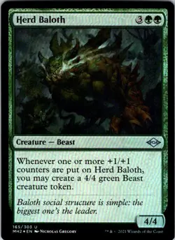 Herd Baloth 165 Uncommon Modern Horizons 2 Magic: The Gathering Foil LP - Image 1