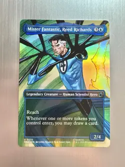 Mister Fantastic, Reed Richards 320 - MTG: Marvel Super Heroes -Borderless -FOIL - Image 1