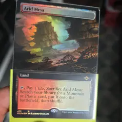 MTG Arid Mesa Modern Horizons 2 Rare Land 475 2021 Swanland EN NM Foil Full art - Image 1