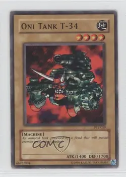 Oni Tank T-34 Unlimited YuGiOh Pharaoh's Servant #PSV-059 2002 READ - Image 1