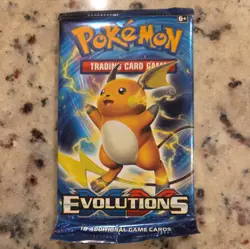 Pokemon XY Evolutions Raichu Artwork Booster Pack Sealed New (820650801556) - Image 1