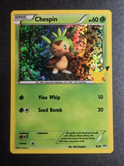 Chespin 006/025 NM McDonald's 25th Anniversary Promos Promo Pokemon Holo - Image 1