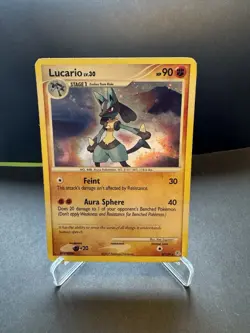 2007 Pokemon, Diamond & Pearl, #6/130 Lucario, Holo Rare - Image 1