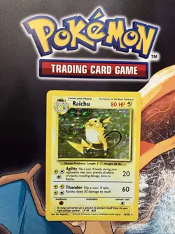 Base Set Raichu Holo Pokemon - Image 1
