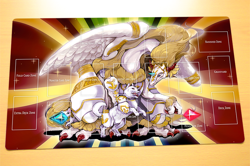 No.4052 Yugioh TCG Playmat Gragonith Lightsworn Dragon Rinyan Rogue Ryko Hunter - Image 4