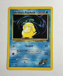 Sabrina's Psyduck 99/132 Gym Challenge Regular Pokemon TCG 2633🔥🔥🔥 - Image 1