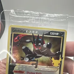 Greninja Gold Star Holo Promo SWSH144 Celebrations Black Star Pokemon - SEALED - Image 5