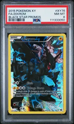 2015 POKEMON XY BLACK STAR PROMO ZEKROM #XY76 PSA 8 NEAR MINT #111333050 - Image 1