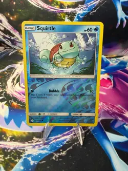 SQUIRTLE 33/214 UNBROKEN BONDS Reverse Holo Common Pokemon - Image 1