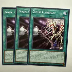 Gouki Gameface x3 (playset) DOOD-EN056 Common 1st Ed NM (READY TO SHIP!) Yugioh - Image 1
