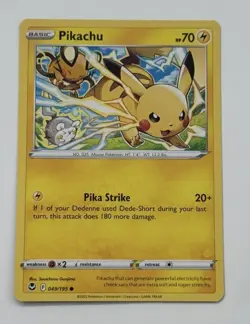 Pikachu 049/195 Silver Tempest Pokemon TCG Card NM SEE PICS - Image 1