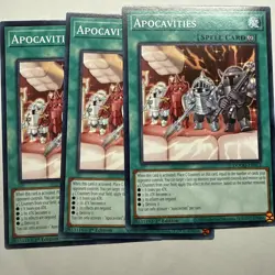 Apocavities x3 (playset) DOOD-EN072 Common 1st Ed NM (READY TO SHIP!) Yugioh - Image 1