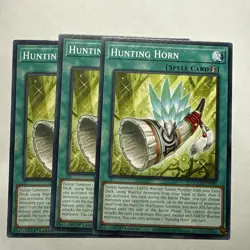 Hunting Horn x3 (playset) DOOD-EN086 Common 1st Ed NM (READY TO SHIP!) Yugioh - Image 1