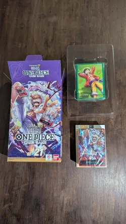 One Piece TCG Starter Deck 21 EX Gear 5 ST21 Open Box Sealed Deck. NO PROMO PACK - Image 1