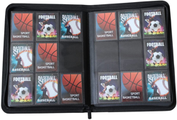 Premium 360 Pockets Black Zippered Playing Card Binder - Durable Trading - Image 3