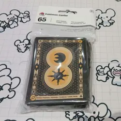 Lunatone and Solrock Deck Shield 65 Count Pokemon Card Sleeves Unopened - Image 1