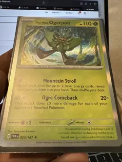 Pokemon TCG Teal Mask Ogerpon Reverse Holo Card 024/167 Twilight Masquerade - Image 2