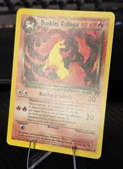GERMAN Dark Rapidash Dunkles Gallopa 44/82 Team Rocket Pokemon Card - Image 2