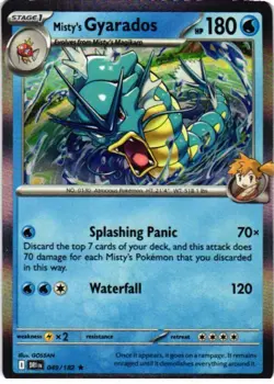 Misty's Gyarados 049/182 Rare Destined Rivals Pokemon Near Mint - Image 1