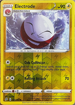 Electrode Reverse Holo - 057/192 - Rebel Clash Pokemon 2020 - Image 1