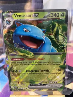 Pokemon TCG Venusaur ex Scarlet & Violet - 151 003/165 Holo Double Rare - Image 1