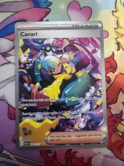 Pokemon Canari Full Art Holo Secret Rare Trainer-Supporter Ascending 291/217 NM - Image 1