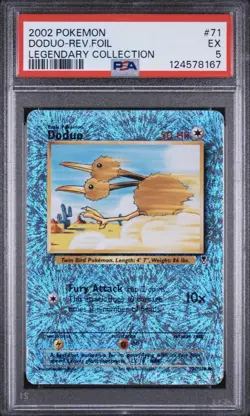 Pokemon Doduo 71/110 Legendary Collection Reverse Holo PSA 5 - Image 1