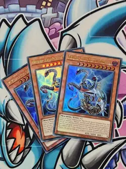 YUGIOH LED7-EN016 X3 Meklord Astro Dragon Triskelion Ultra Rare PLAYSET - Image 1