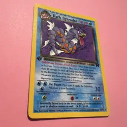 Dark Gyarados 25/82 NM Rare 1st Edition Team Rocket Pokemon Card Vintage 1999 - Image 3