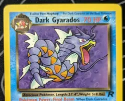 Dark Gyarados 25/82 Rare Team Rocket Pokemon Card Vintage Wotc Lightly Played - Image 2