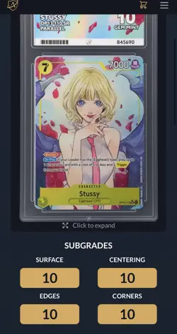 Stussy OP13-110 Alternate Art Foil Carrying On His Will One Piece ACE 10 - Image 2
