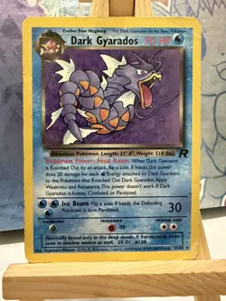 Pokemon TCG Dark Gyarados 25/82 Team Rocket Set Non-Holo Rare Card MP - Image 1