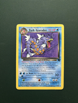 Pokemon TCG Dark Gyarados 25/82 Team Rocket Set Non-Holo Rare Card MP Condition - Image 1