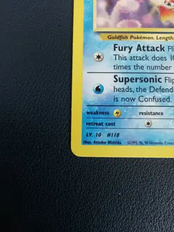 Pokemon Card Misty's Goldeen 85/132 Gym Heroes Common WOTC - Image 4