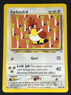 Farfetch'd 43/64 Neo Revelation WOTC Common Pokemon Card LP - Image 1