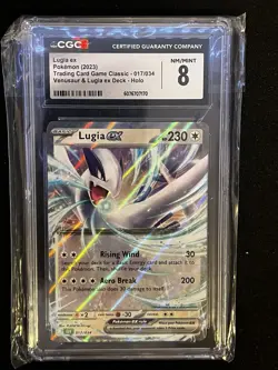 Pokemon Lugia ex 017/034 Trading Card Game Classic Holo English CGC 8 - Image 1